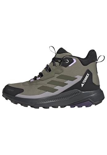 Adidas Damen Terrex Anylander Mid RAIN.RDY Hiking Shoes, Olive Strata/Night Cargo/Core Black, 38 2/3 EU