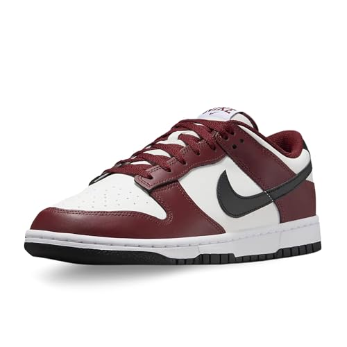 Nike Herren Dunk Low Sneaker, Dark Team Red Black Summit White, 40.5 EU