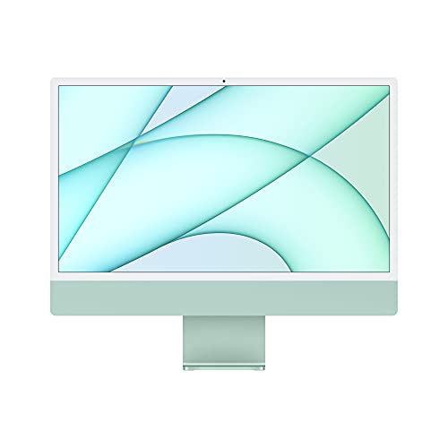 2021 Apple iMac mit Apple M1 Chip (24-zoll, 8GB RAM, 512GB SSD Kapazität) (QWERTY English) Grün (Generalüberholt)