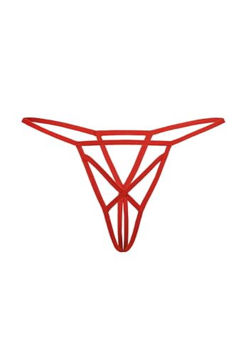 Teyli Damen Ouvert Tanga - Tanga String mit Streifen - String Tanga für die mutige Frau - Strings Damen