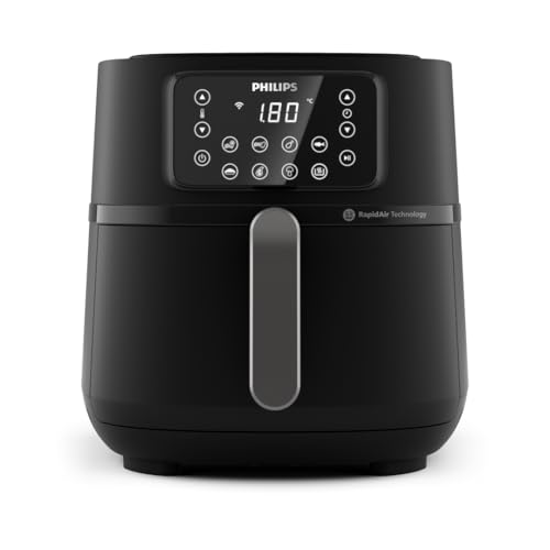 Philips Airfryer 5000 Series Heißluftfritteuse XXL, 7,2L (1,4Kg), 16-in-1 Airfryer, Wifi Verbunden, 90% Weniger Fett Mit Rapid Air Technologie, Rezepte-App (HD9285/90)