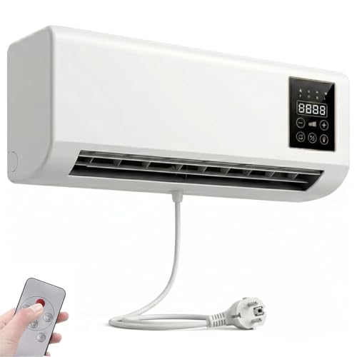 EpiCooler Klimaanlage Tragbar, Modernes Designelement für Luftzirkulation, Ganzjähriges Komfort-Accessoire für Zuhause, Ohne Bohren Platzsparend, Kühlung und Heizung (Modell A)