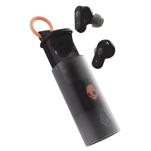 Skullcandy Dime Evo In-Ear Wireless-Kopfhörer, 36 Std. Akkulaufzeit, Mikro, kompatibel mit iPhone, Android und Bluetooth-Geräten - True Black