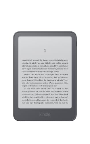 Amazon Kindle 16 GB (Neueste Generation), jetzt dünner, leichter und schneller, 6-Zoll-Display, mit Werbung - Graphit