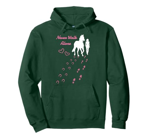 Never. Walk Alone Horse I Damen Mädchen Reiter Pullover Hoodie