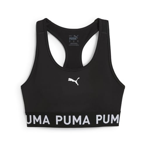 PUMA Damen 4keeps Elastic Bra Sport-BHS, Puma Black, M EU