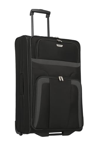 paklite Reisekoffer mit 2 Rollen, Rollkoffer groß, Orlando, klassischer Weichschalen Trolley im zeitlosen Design, 73 cm, 80 Liter
