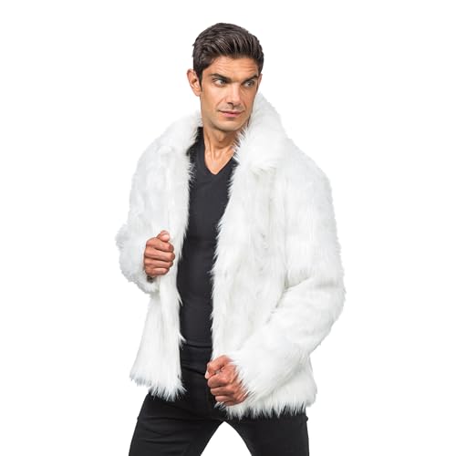 Chaks - Kunstfell Mantel, Kurze Felljacke für Party Fashion