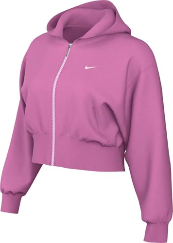 Nike Damen Chll Ft Fz Hdy Jacke, Playful Pink/Sail, L
