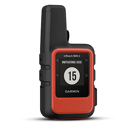 Garmin inReach Mini 2 – GPS-Satelliten-Kommunikationsgerät mit 24/7 Notruf-Funktion, weltweitem Nachrichtenversand ohne Mobilfunkempfang (ABO erforderlich) & Pfeilnavigation, bis 14 Tage Akkulaufzeit