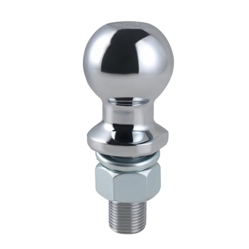 GIVIHGETI Anhängerkupplungskugel 50mm 3.5t Kugelkopfbolzen Gerade Ackerschiene Ø22mm Schraube, Ackerschiene Kupplungskugel für Traktor, für Ackerschiene bis 3.5 Tonnen