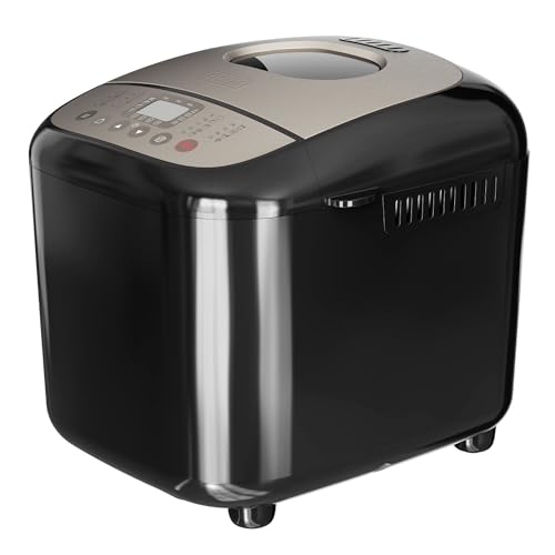 BLACK+DECKER BXBM600E – Brotbackautomat 600W | 500g, 750g & 1kg | 17 Programme für Brot, Joghurt, Kuchen & Marmelade | 15 Std. programmierbar | Herausnehmbarer Backbehälter