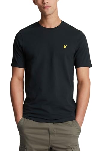 Lyle & Scott T-Shirt Herren | mit Rundhals-Ausschnitt und kurzen Ärmeln | mit goldenem Adler-Logo auf der Brust | XS — XXL…