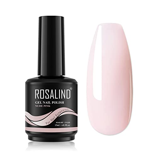 ROSALIND 7-in-1 Aufbaugel für Gelnägel Nackt Rosa 15ml Stärkendes Gel
