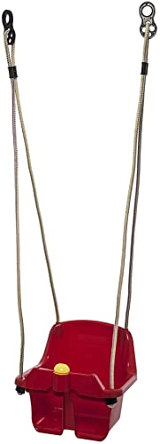 Babyschaukel Schaukelsitz Kinderschaukel mit Hupe Kunststoff Swing rot