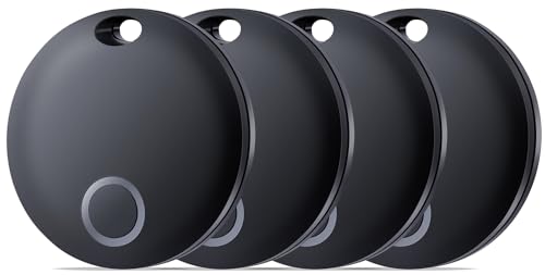 Reyke Smart Tag Pro, Koffer Tracker kompatibel mit Apple Wo ist APP (nur iOS), Schlüsselfinder für Schlüssel, Gepäck, Koffer, Brieftasche, IP67 wasserdicht, 4er Pack