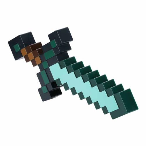 Minecraft Diamantschwert Licht - Offiziell lizenziertes Merchandise, 3 dynamische Lichtmodi mit Sound-Reaktion, Gamer-Raum-Dekor & Sammlerstück, USB- oder batteriebetrieben