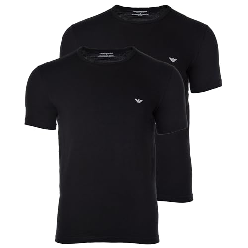 Emporio Armani Man 2PACK T-Shirt Crew Neck Regular FIT Black L