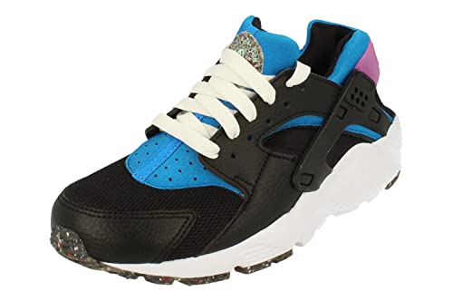 Nike Huarache Run GS E Trainers DR0166 Sneakers Schuhe (UK 5.5 us 6Y EU 38.5, Black Mint Foam Photo Blue 001)