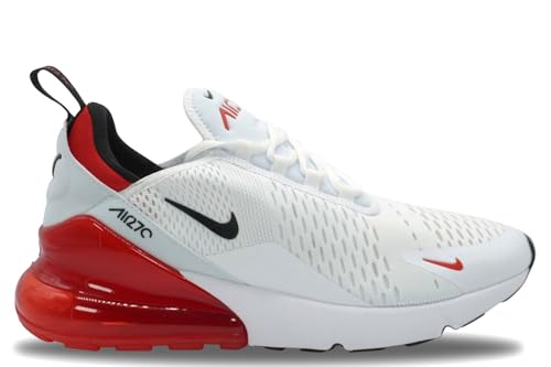 Nike Air Max 270 Herren-Laufschuhe, (Größe 46,5 M EU), Weiß/Rot