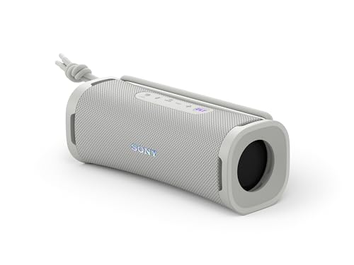 Sony ULT Field 1 - Kabelloser tragbarer Bluetooth-Lautsprecher mit ULT Power Sound, kraftvollem Bass, IP67, wasserdicht, staubdicht, stoßfest, 12h Akku, klare Gesprächsqualität, Outdoor - Off-White