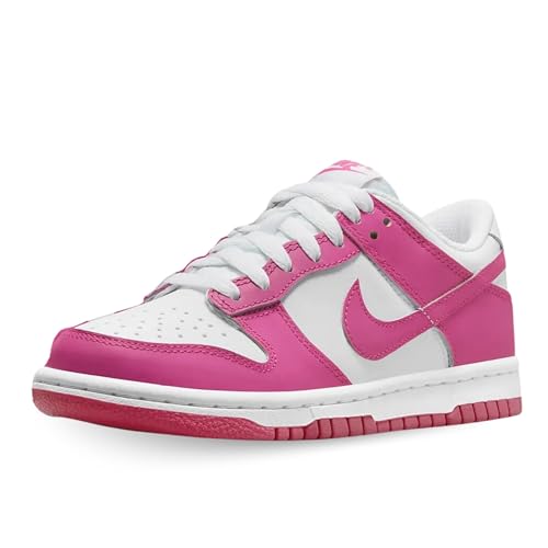 Nike FB9109-102 Nike Dunk Low (GS) Herren White/Laser Fuchsia EU 38