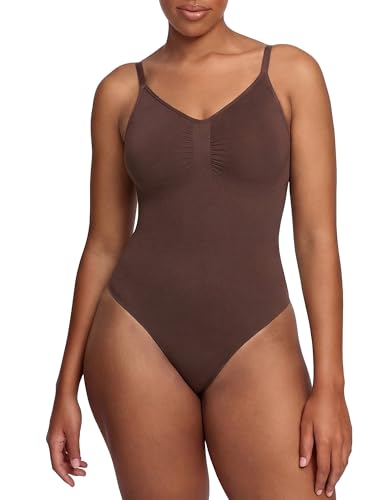 cfab Shapewear Damen Body Bauchweg mit Slip, Sculpting Bodysuit figurformend für Taille und Mitte, verstellbare Träger, glatte Silhouette unter Kleidung, Strong Support, weich atmungsaktiv XS-5XL Slim