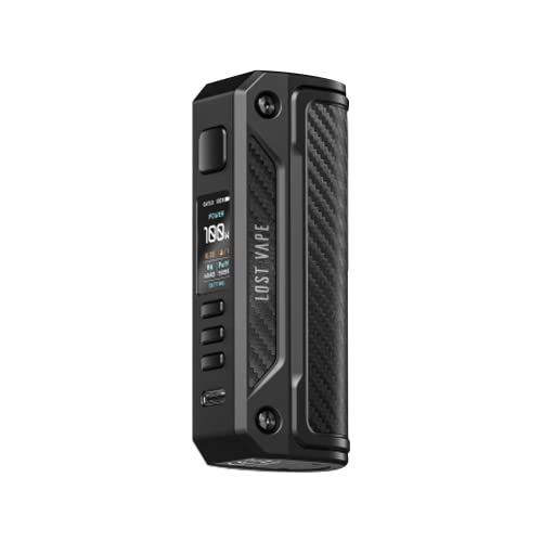 Lost Vape Thelema Solo Box Mod Akkuträger e Zigarette, mit maximal 100 Watt Leistung, Farbe Black/carbon fiber, ohne Nikotin