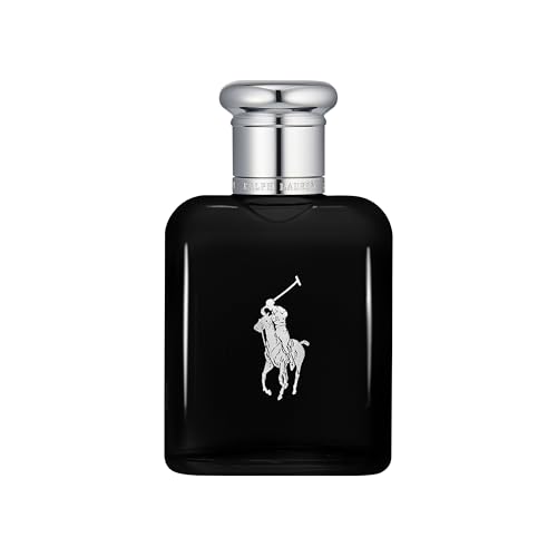 Ralph Lauren Polo Black Eau de Toilette für Herren, holzig-aromatischer Duft mit Patchouli & Mango, für moderne Männer, 75 ml