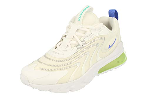 Nike Air Max 270 React ENG GS Running Trainers CZ4215 Sneakers Schuhe (UK 5.5 us 6Y EU 38.5, White Sapphire Laser orange 100)