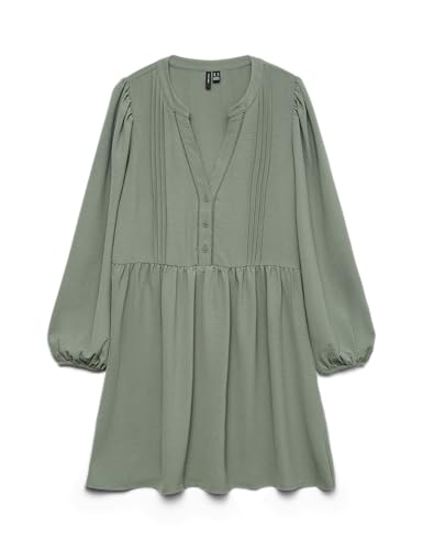 VERO MODA Damen Vmemma Ls Lace Dress WVN Ga Noos, Laurel Wreath,M