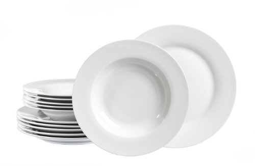 Ritzenhoff & Breker Tafelservice Bianco, 12-teilig, Porzellangeschirr