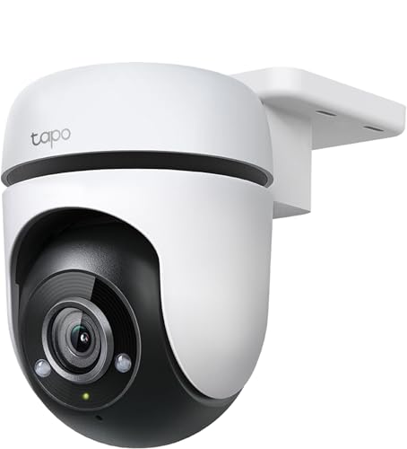 Tapo TP-Link C500 WLAN Überwachungskamera Außen, 360° Sichtbereich, 1080p Auflösung, Bewegungserkennung, Nachtsicht bis zu 30 m, Zwei-Wege-Audio, Kompatibel mit Alexa & Google