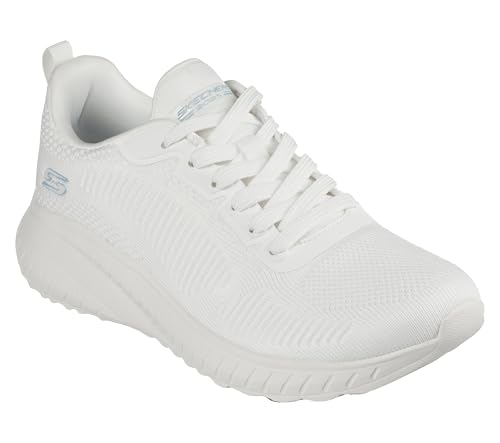 Skechers Bobs Squad Chaos Face Off Damen Sportschuhe, Weiß, 41 EU