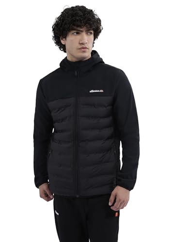 Ellesse Herren Cassiano Softshell Jacke mit Kapuze, Schwarz, L EU