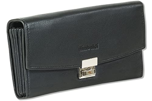 Rimbaldi Original KELLNERBÖRSE TAXIBÖRSE 3-Fach Leiterschloss WEICHES RIND-Nappaleder Schwarz