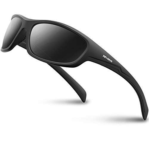 RIVBOS Sonnenbrille für Herren und Damen, polarisiert, UV400, Fahrradbrille, Sportbrille, Radfahren, Wandern, Laufen, Golf und Angeln, Fahren RB831