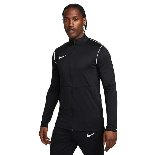 Nike Herren Dri Fit Park20 Trk Fußballjacke, Black/White/White, L