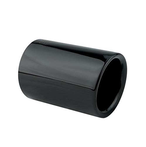 L&P A303 1 Auspuffblende 70mm Edelstahl Schwarz poliert Black Schwarz Chrom Plug&Play Endrohrblenden Endrohrblende Auspuff Blende Endrohre OEM 18307610636 18307610635 18307610634