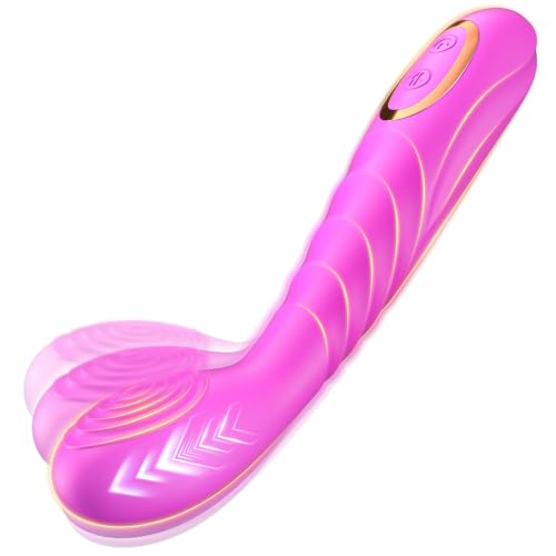Kexyz Vibrator für Frauen – G-Punkt Vibration Stimulator mit 9 Modis, Klitoris Massagestab, G-Punkt-Vibratoren aus Silikon, wiederaufladbar, leise, Sexspielzeug für Damen (Lila)
