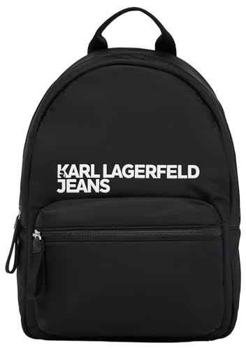 KARL LAGERFELD JEANS, Herren, Essential Nylon Rucksack, Schwarz, One size
