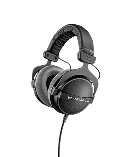beyerdynamic DT 770 PRO 80 Ohm Over-Ear-Studiokopfhörer. Geschlossene Bauweise, kabelgebunden für professionelles Recording und Monitoring. Handmade in Germany