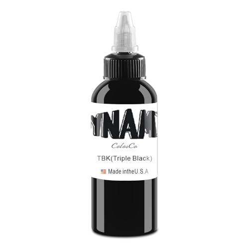DLDN01 Schwarze Tattoo-Tinte - Neueste Stammes Färbung Permanent Body Make-up Super Schwarz (60 ML)