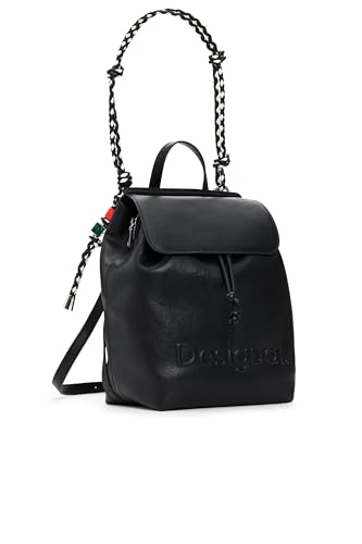 Desigual Rucksack Freizeitrucksack Half Logo Luena Backpack Black schwarz