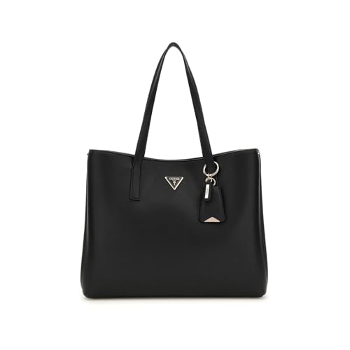 GUESS Women Meridian Girlfriend Tote Bag, Bla