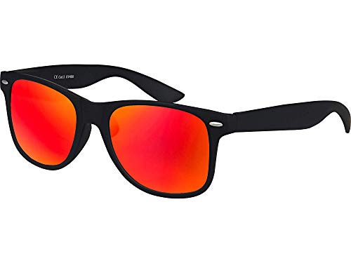 Balinco – Sonnenbrille Damen & Herren UV400 CAT 3 CE – Klassische Sonnenbrillen mit Federscharnier – Verspiegelte, braune, Klarglas & Smoke-Gläser – Sunglasses 100% UVA/UVB Schutz – Diverse Farben