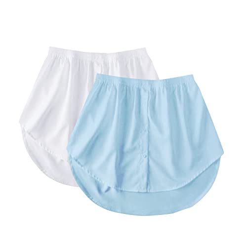 Hemdverlängerung Blusenrock Damen Bluse Rock Elegant Unterrock Hemdrock Layered Shirt Verlängerung Lower Skirt Extender Blusenverlängerung Herbst Winter Accessoire Für Pullover Sweatshirts Jacken