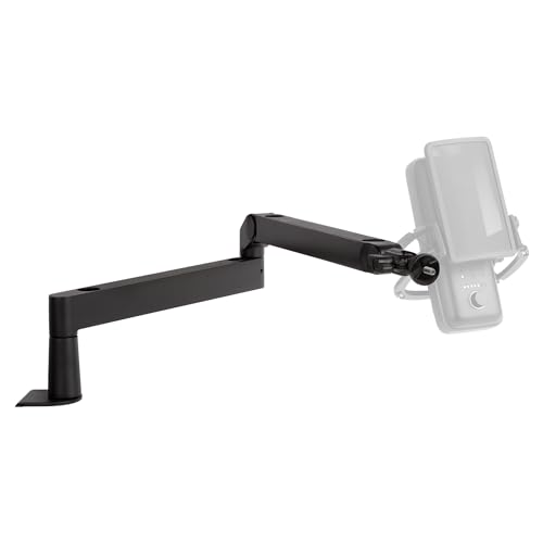 Elgato Wave Mic Arm LP - Premium Low Profile Mikrofonarm mit Kabelkanälen für einen sauberen Arbeitsplatz, Tischklemme, vielseitig, voll einstellbar, ideal für Podcast, Streaming, Gaming, Home Office