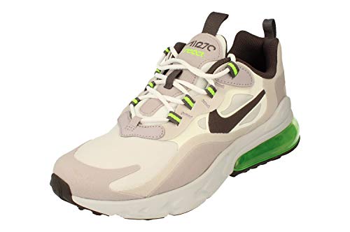 Nike Air Max 270 React (Gs) Laufschuh, Mehrfarbig Summit White Silver Lilac Electric Green Vapste Grey, 38 EU