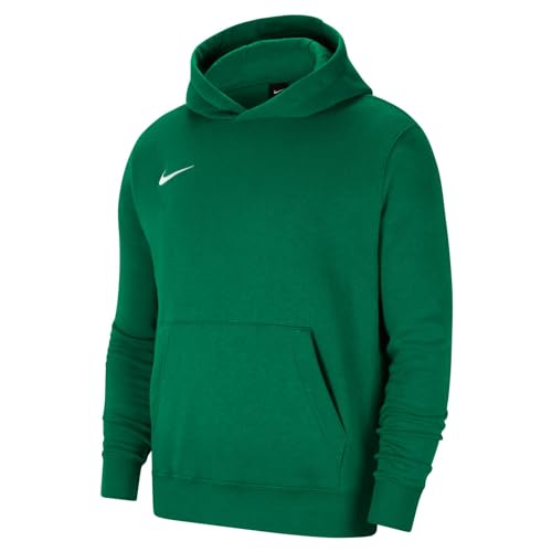 Nike Unisex Y Nk Flc Park20 Po Hoodie Kapuzenpullover, Pine Green/White, XL 158-170 EU